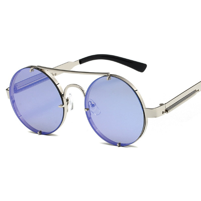 النظارات الشمسية للرجال مرآة الموضة مصمم المعادن