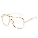 النظارات الشمسية للرجال جديد مربع معدن نظارات شمسية للأزياء عالية الجودة