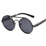 النظارات الشمسية للرجال مرآة الموضة مصمم المعادن