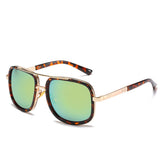 النظارات الشمسية للرجال جديد مربع معدن نظارات شمسية للأزياء عالية الجودة