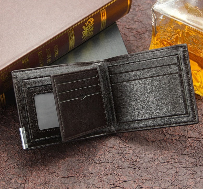 محفظة رجال الأعمال الجلدية الفاخرة الجديدة