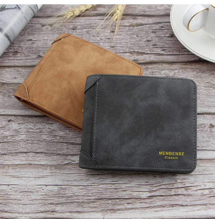 محفظة فاخرة جديدة جلدية للرجال، محفظة متعددة البطاقات