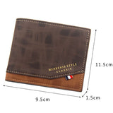 محفظة رجالية جلدية قابلة للطي الفاخرة محب حاملي بطاقات الائتمان