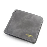 محفظة فاخرة جديدة جلدية للرجال، محفظة متعددة البطاقات