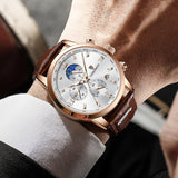 ساعات رجال الأعمال ماركة جلد فاخر أنيقة للازياء-فرست ديلز-firstdailydeal