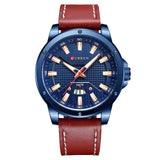 ساعة يد رجالية رياضية جلدية كوارتز-فرست ديلز-firstdailydeals